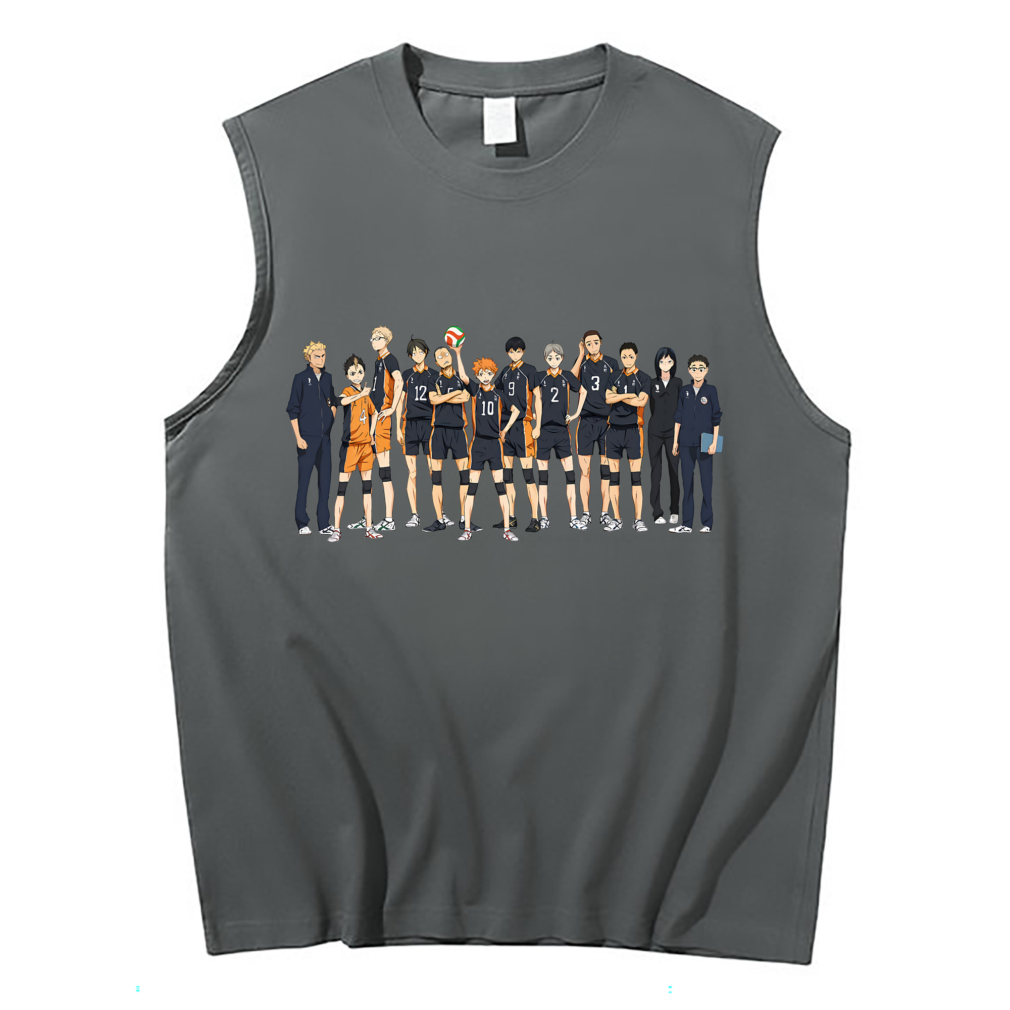 （画像用） ハイキュー!! Haikyu!! コットン100％タンクトップ（フロントプリント）